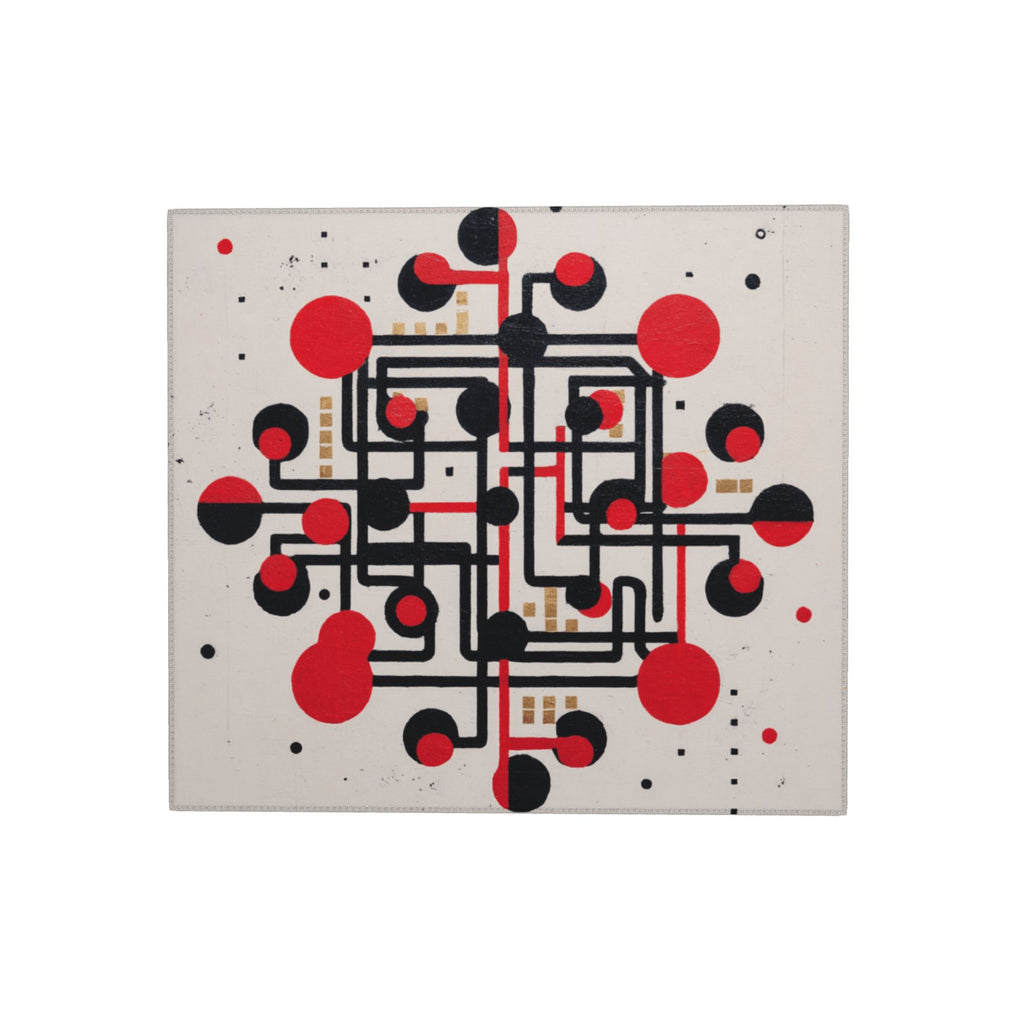 Geometric Art Kitchen Countertop Absorbent Pads (2 - Pack) - Super Absorbent & Quick - Drying, Foldable & Easy to Store