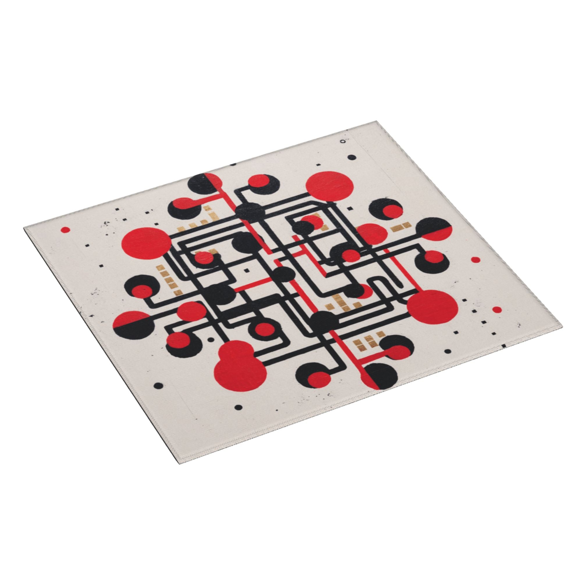 Geometric Art Kitchen Countertop Absorbent Pads (2 - Pack) - Super Absorbent & Quick - Drying, Foldable & Easy to Store