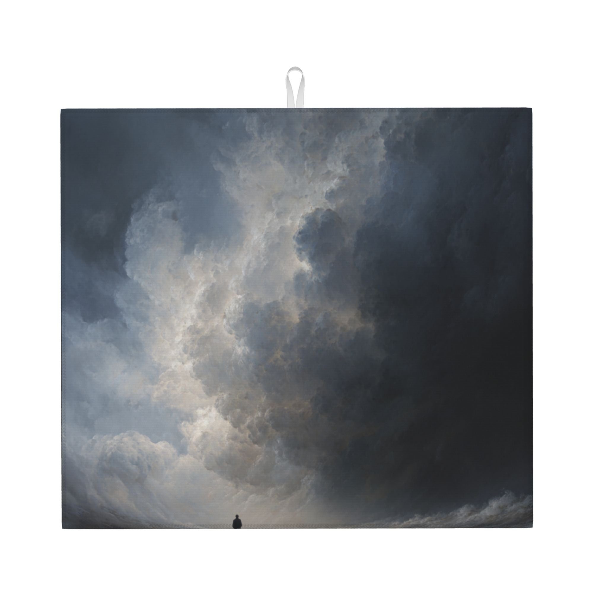Kitchen Countertop Absorbent Pads with Artistic Cloud Pattern (2 - Pack) - Super Absorbent, Quick - Drying, Foldable and Easy to Store