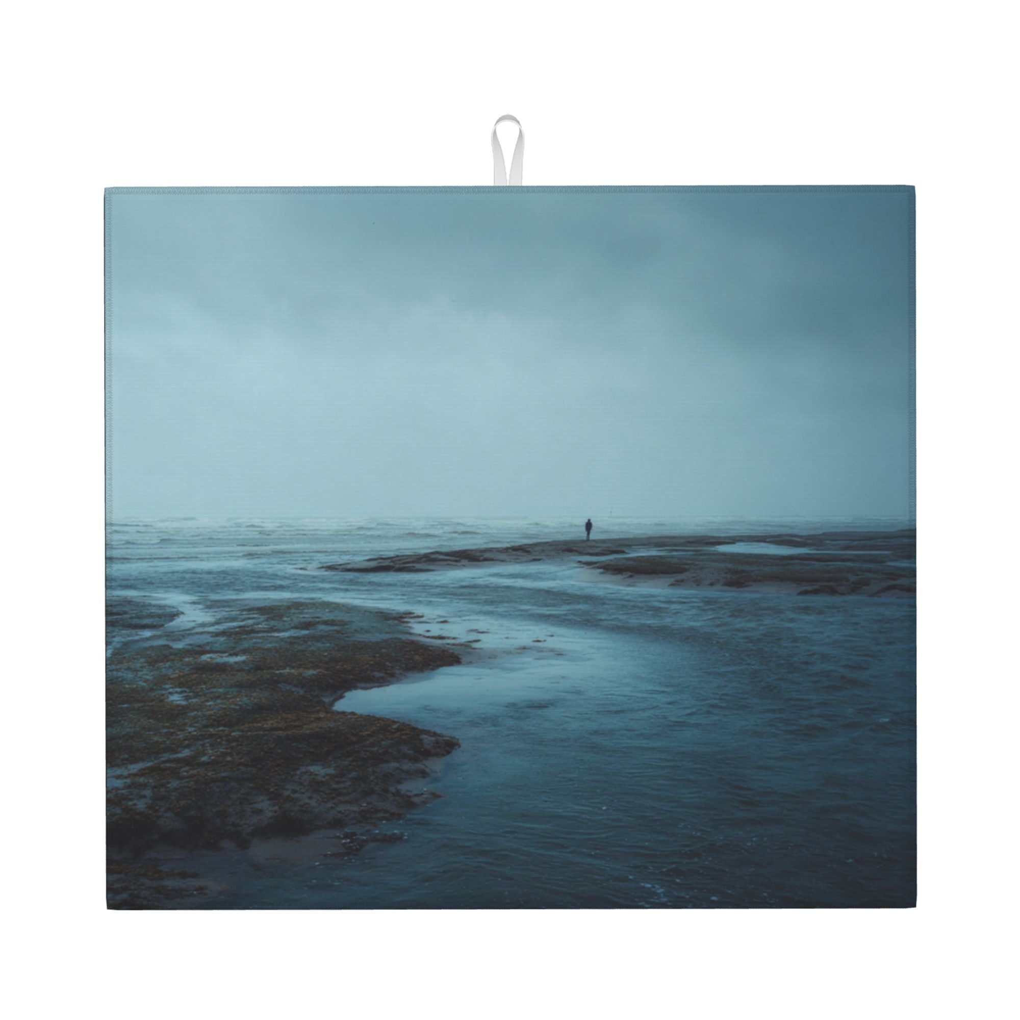Kitchen Countertop Absorbent Pads with Ocean Scenery (2 - Pack) - Super Absorbent, Quick - Drying and Easy to Store