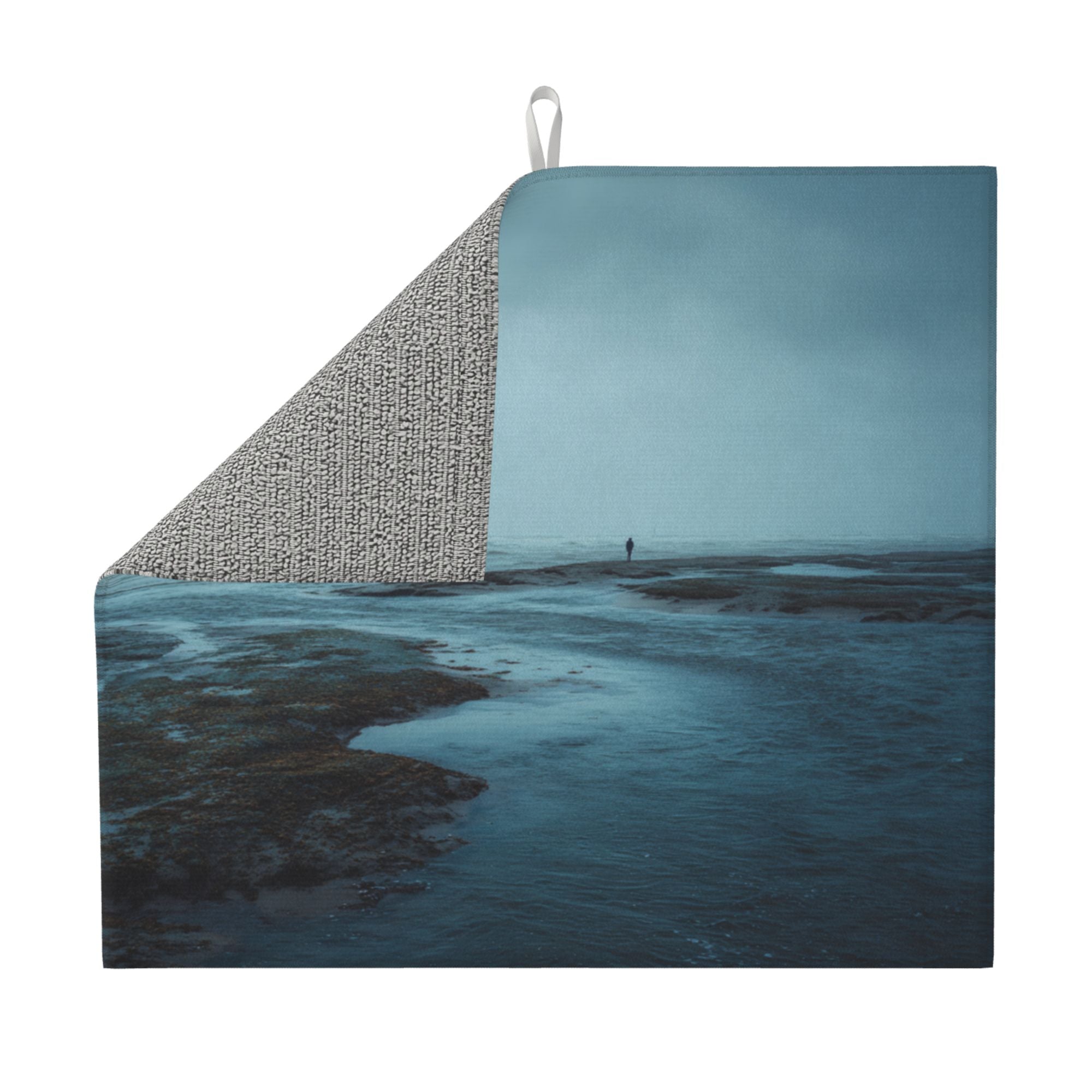 Kitchen Countertop Absorbent Pads with Ocean Scenery (2 - Pack) - Super Absorbent, Quick - Drying and Easy to Store
