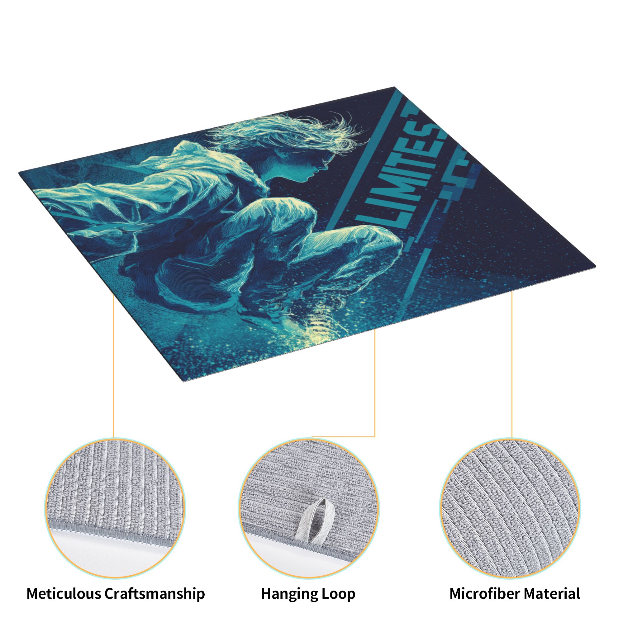 Kitchen Countertop Absorbent Pads with Trendy Character Pattern (2 - Pack) - Super Absorbent, Quick - Drying and Easy to Store