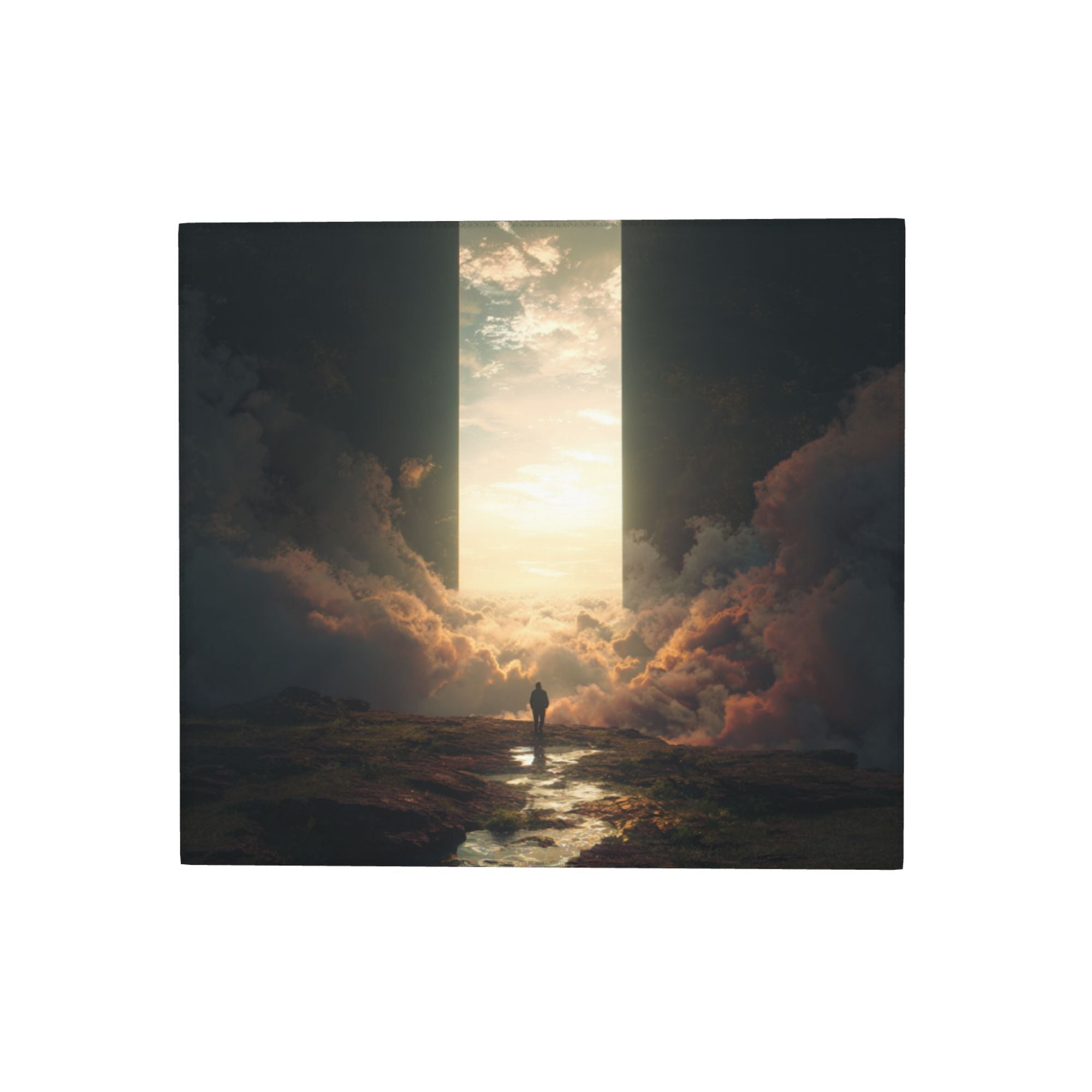 2 - Pack Kitchen Countertop Absorbent Pads with Dreamy Sky Art - Super Absorbent, Quick - Drying, Foldable for Easy Storage