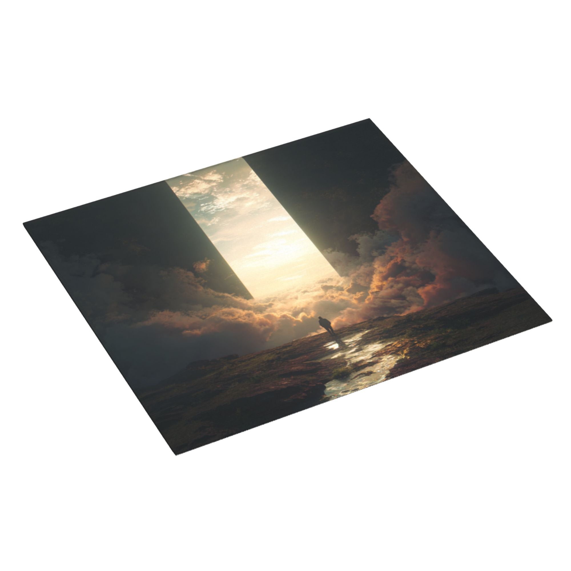 2 - Pack Kitchen Countertop Absorbent Pads with Dreamy Sky Art - Super Absorbent, Quick - Drying, Foldable for Easy Storage