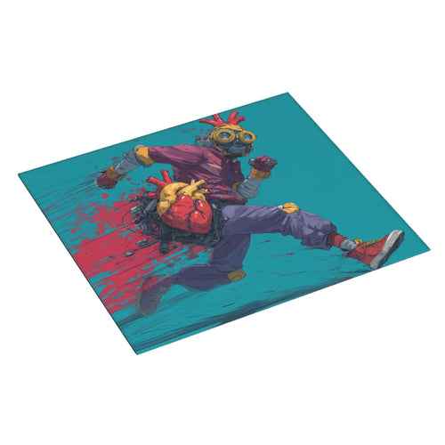 2 - Pack Kitchen Countertop Absorbent Pads with Cyberpunk Character Design - Super Absorbent, Quick - Drying, Foldable for Easy Storage