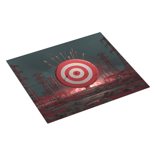 2 - Pack Kitchen Countertop Absorbent Pads with Cyberpunk Shooting Range Scene Design - Super Absorbent, Quick - Drying, Foldable for Easy Storage