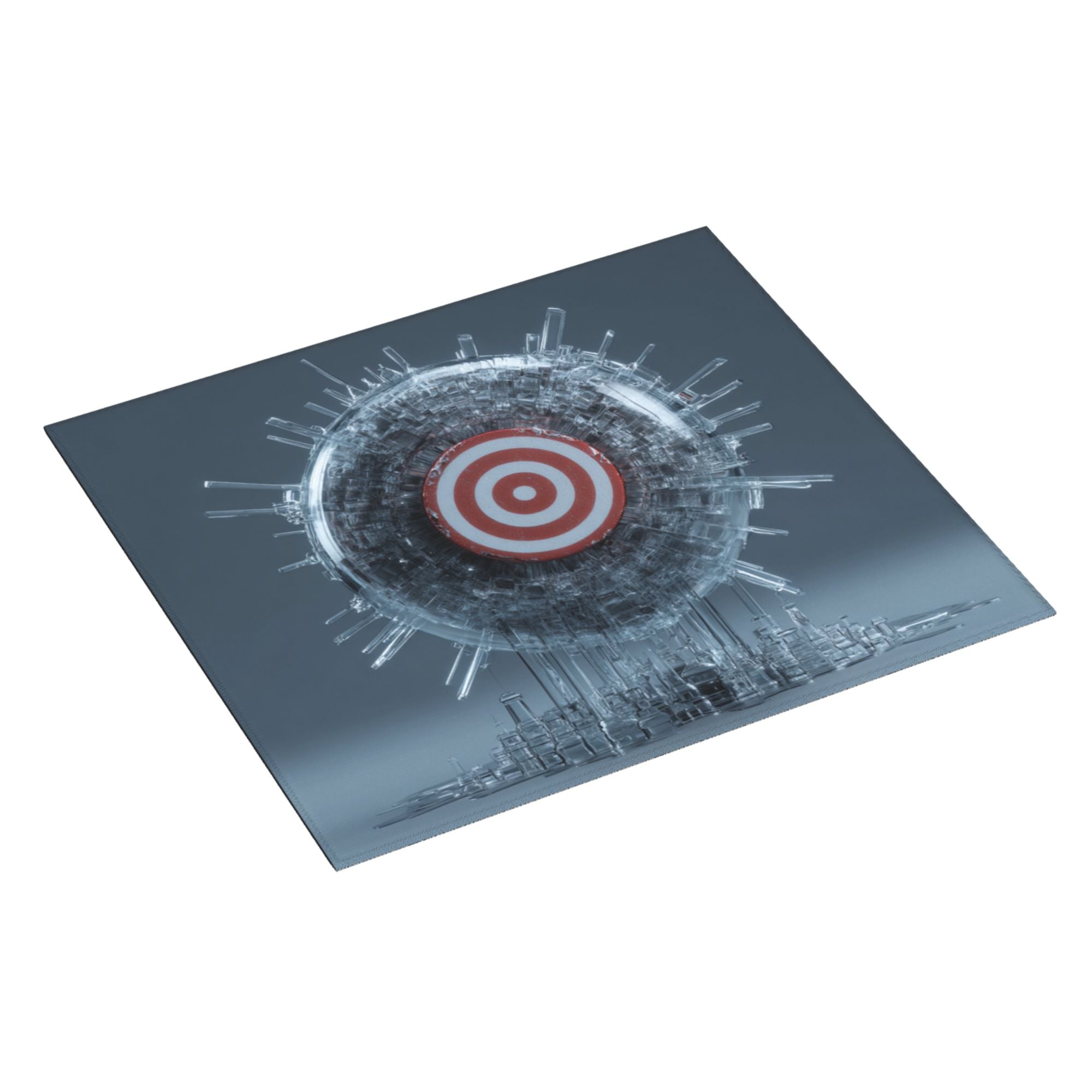 2 - Pack Kitchen Countertop Absorbent Pads with Futuristic Tech Target Design - Super Absorbent, Quick - Drying, Foldable for Easy Storage